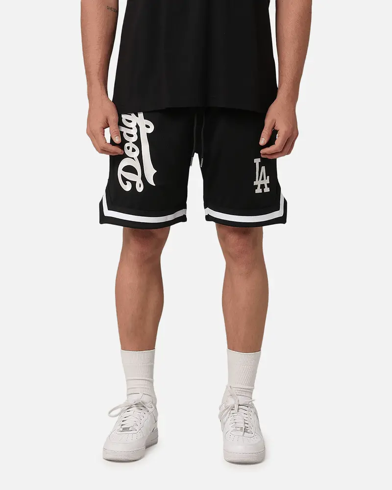 New Era Los Angeles Dodgers Mesh Glow Shorts Black 1