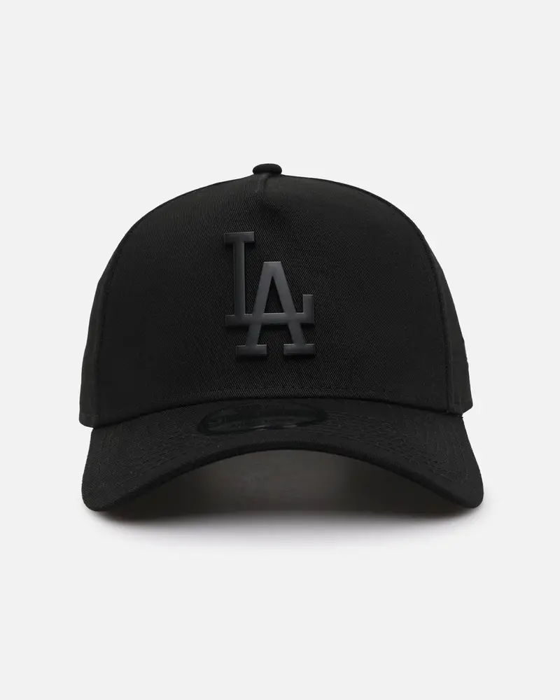 New Era Los Angeles Dodgers 'Metal Badge' 9Forty A-Frame Snapback Black/Black 1