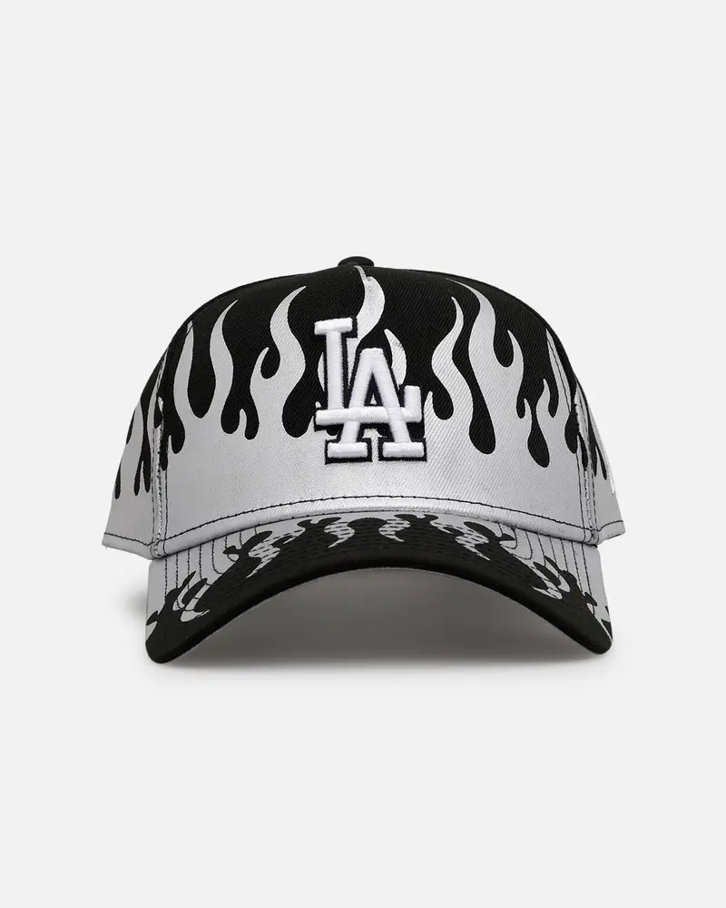 New Era Los Angeles Dodgers 'Metallic Flames' 9Forty A-Frame Snapback Black/Silver 1