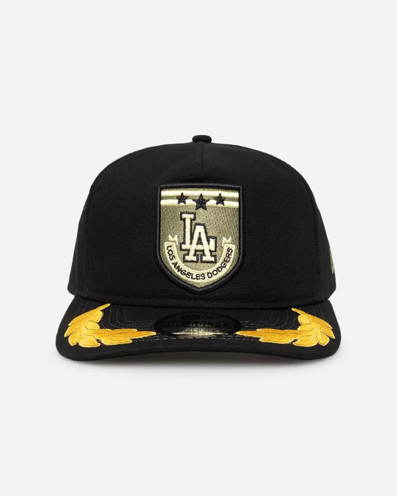 New Era Los Angeles Dodgers 'Military Patch' Pre-Curved Golfer Snapback Black 1