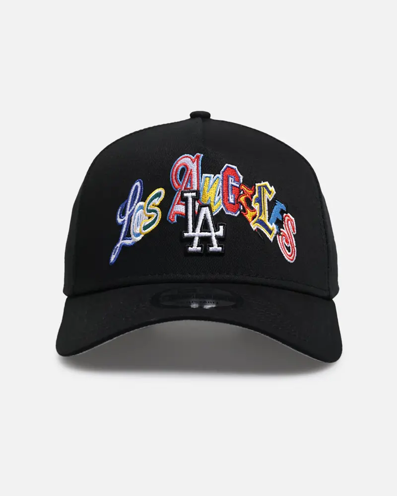 New Era Los Angeles Dodgers 'Multi Letter' 9Forty A-Frame Snapback Black 1