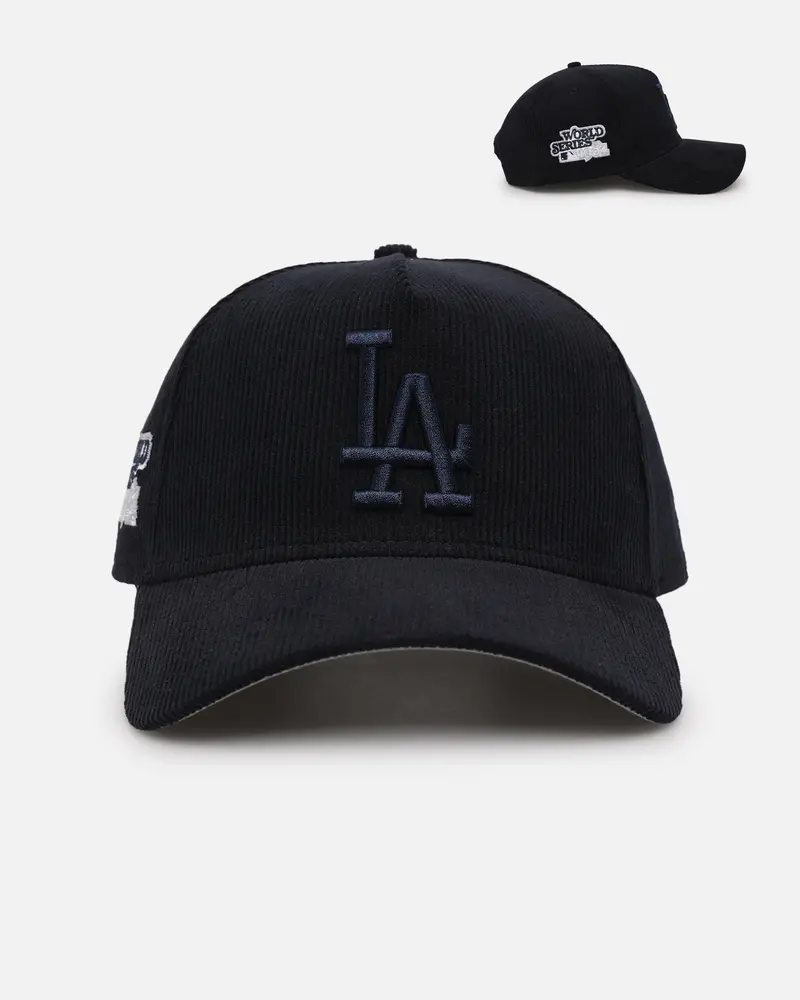 New Era Los Angeles Dodgers 'Navy Tonal Cord' 9Forty A-Frame Corduroy Snapback Navy 1
