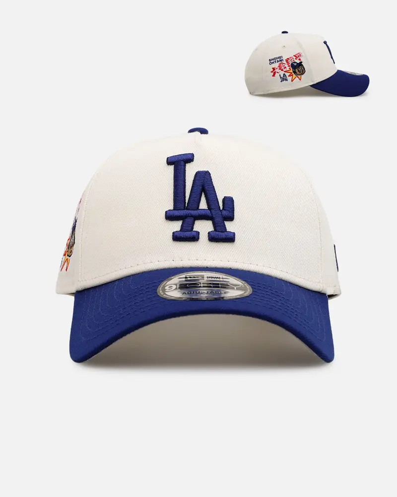 New Era Los Angeles Dodgers 'Ohtani Side Patch' Ohtani 9Forty A-Frame Snapback Chrome/Dark Royal 1