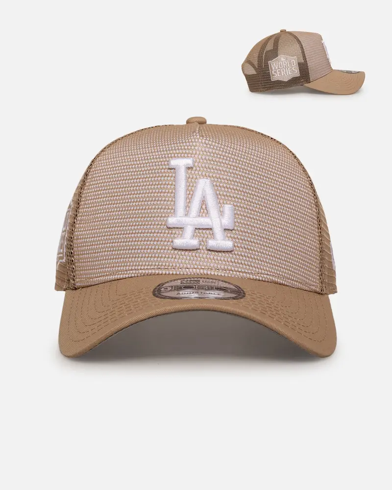New Era Los Angeles Dodgers 'Polychromatic Mesh' 9Forty A-Frame Snapback Camel 1