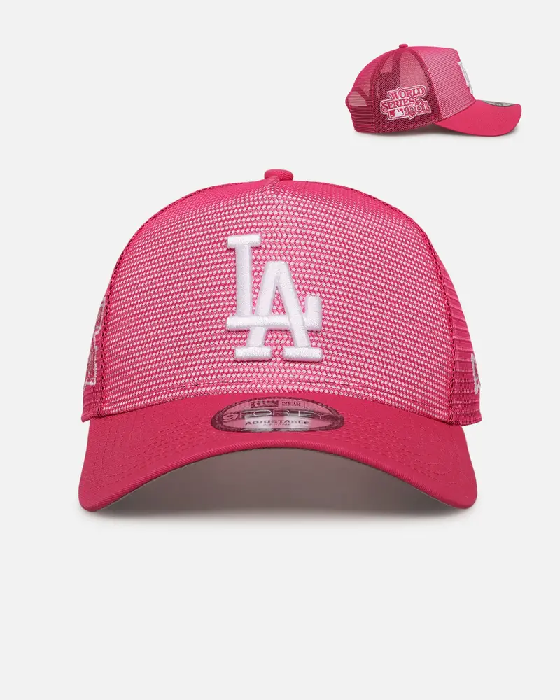 New Era Los Angeles Dodgers 'Polychromatic Mesh' 9Forty A-Frame Snapback Pink 1