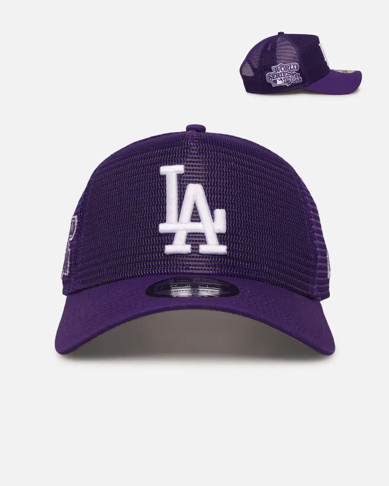 New Era Los Angeles Dodgers 'Polychromatic Mesh' 9Forty A-Frame Snapback True Purple 1
