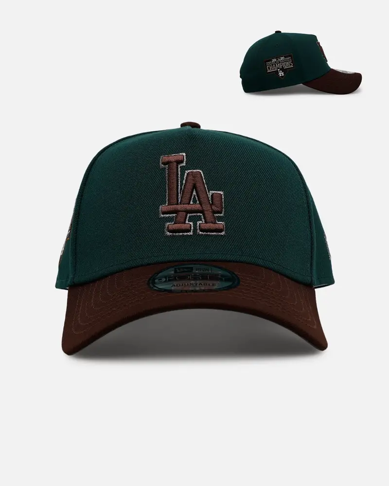New Era Los Angeles Dodgers 'Rainforest' 9Forty A-Frame Snapback Green/Brown 1
