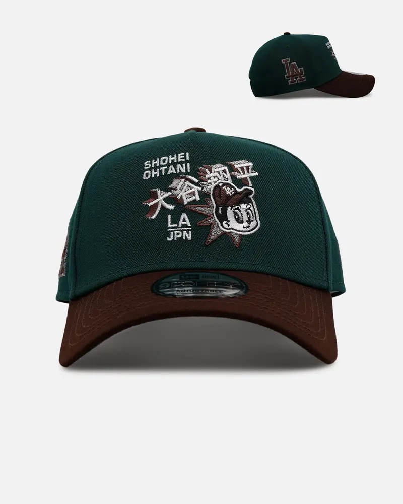 New Era Los Angeles Dodgers 'Rainforest' Ohtani 9Forty A-Frame Snapback Green/Brown 1