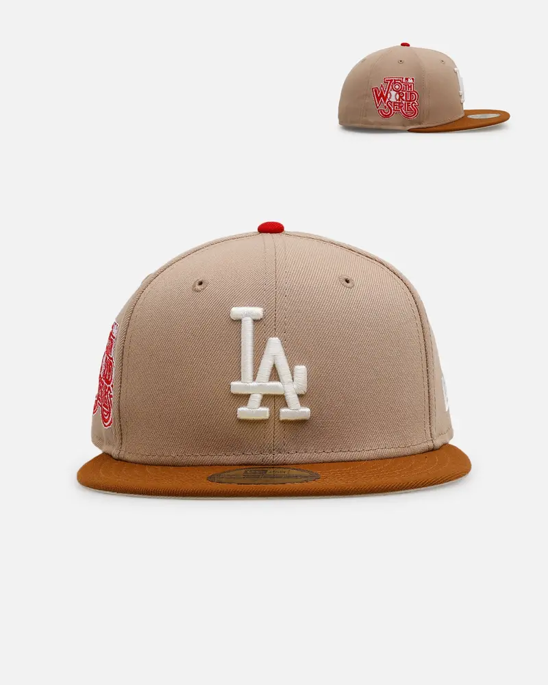 New Era Los Angeles Dodgers 'Root Beer Float' 59Fifty Fitted Camel 1