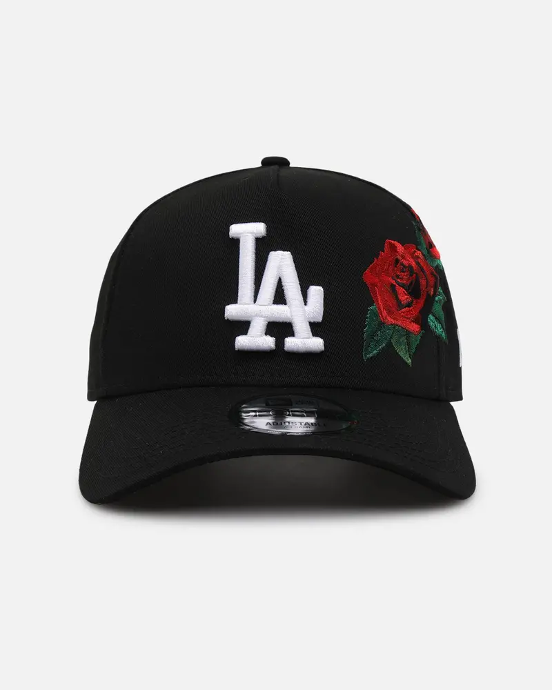 New Era Los Angeles Dodgers 'Rose Emblem' 9Forty A-Frame Snapback Black 1