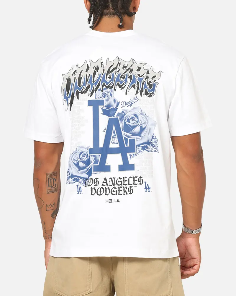 New Era Los Angeles Dodgers Rose Oversized T-Shirt White 1