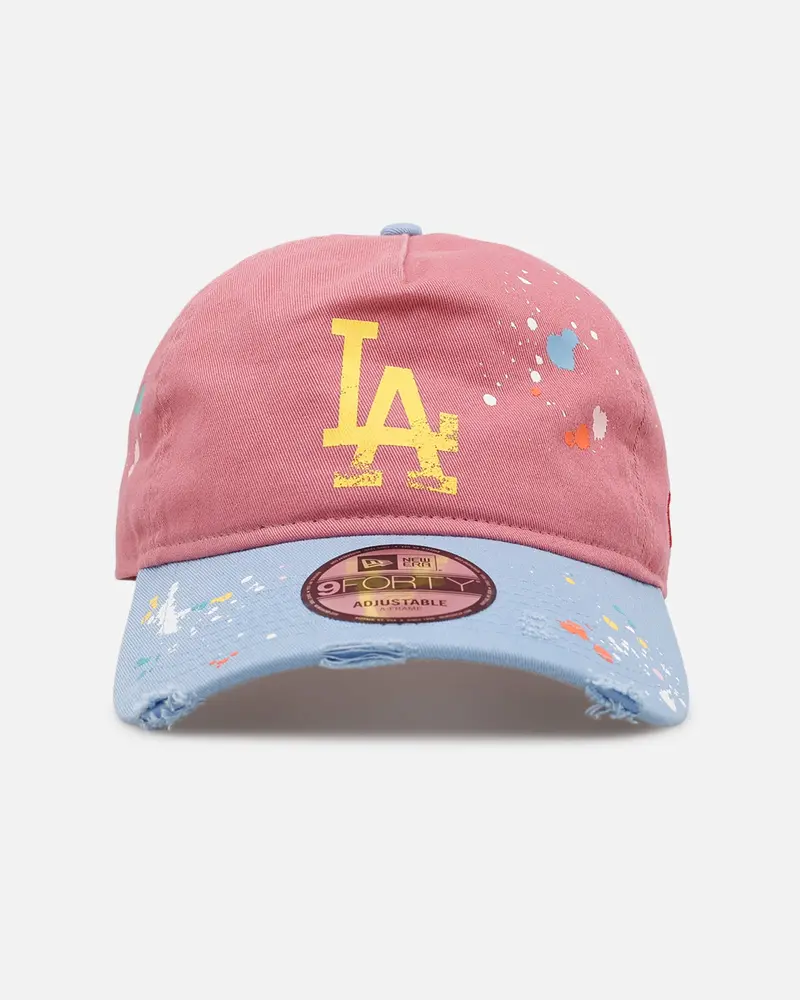 New Era Los Angeles Dodgers 'Seasoned' 9Forty A-Frame Strapback Pink/Blue 1