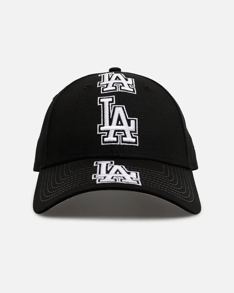 New Era Los Angeles Dodgers 'Spine' 9Forty A-Frame Strapback Black/White 1