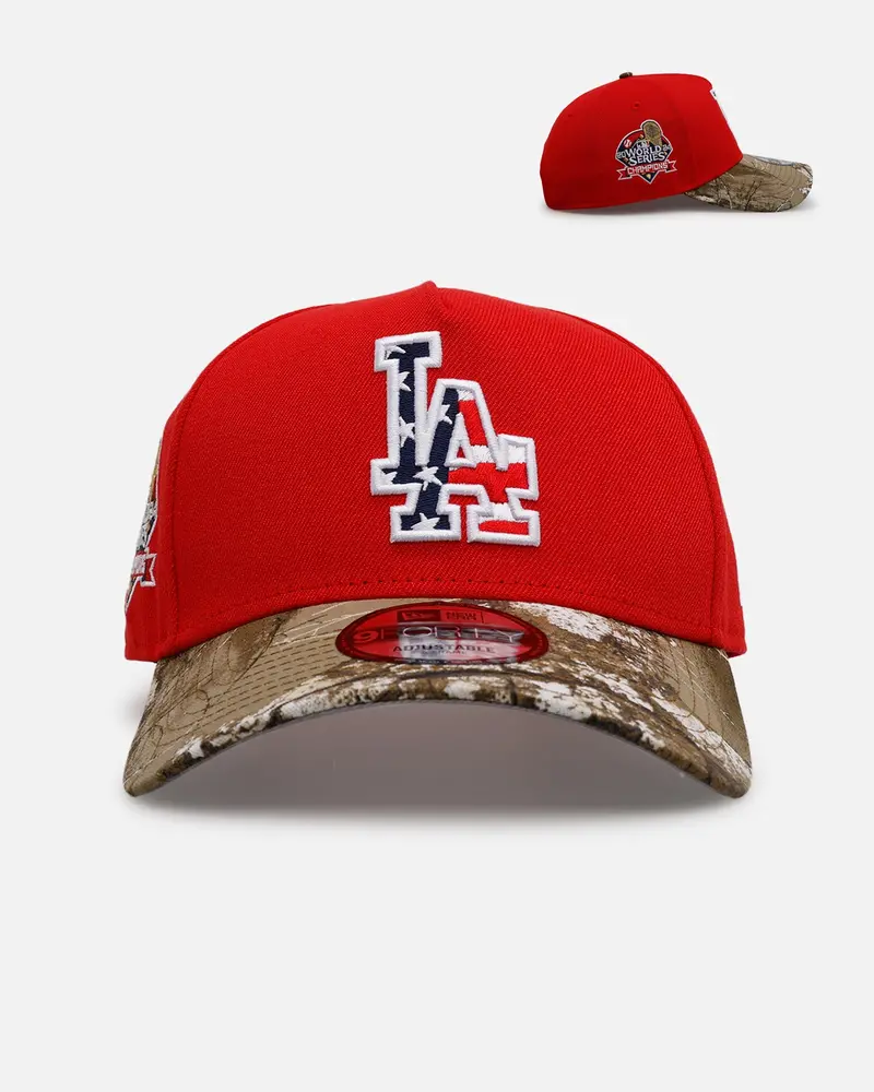 New Era Los Angeles Dodgers 'Stars And Stripes' 9Forty A-Frame Snapback Red 1