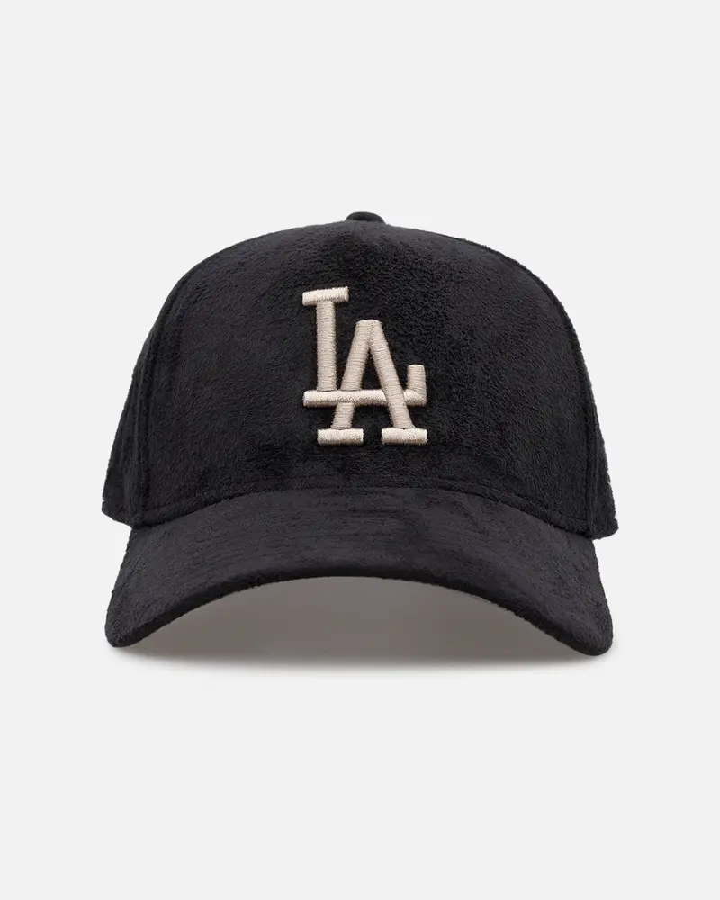 New Era Los Angeles Dodgers 'Suede' 9Forty A-Frame Strapback Black/Tan 1