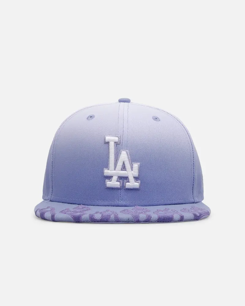 New Era Los Angeles Dodgers 'Sundye Flames' 59Fifty Fitted Lavender 1