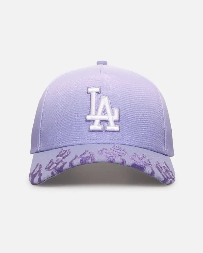 New Era Los Angeles Dodgers 'Sundyed Flames' 9Forty A-Frame Snapback Lavender 1