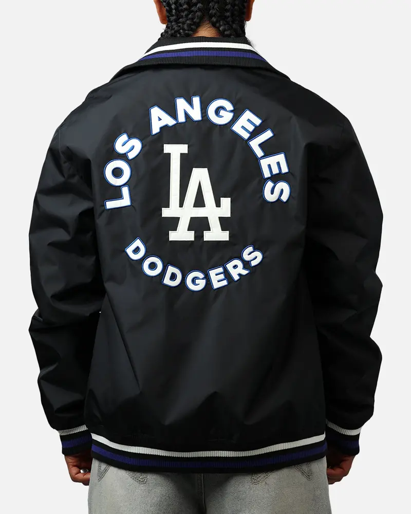 New Era Los Angeles Dodgers Throwback Jacket Black 1