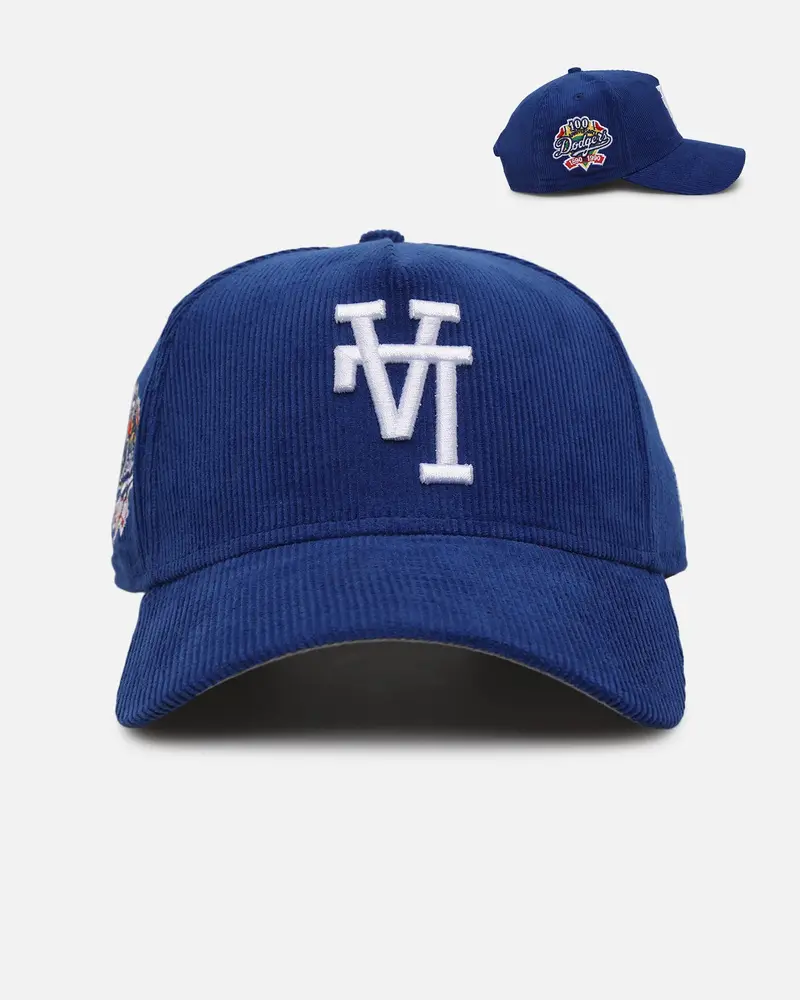 New Era Los Angeles Dodgers 'Upside Down La Cord' 9Forty A-Frame Corduroy Snapback Royal 1