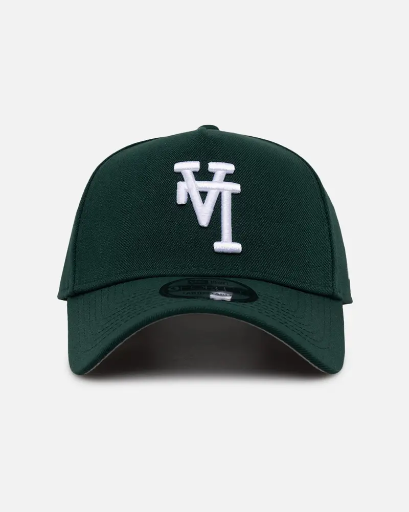 New Era Los Angeles Dodgers 'Upside Down La Logo' 9Forty A-Frame Snapback Dark Green 1