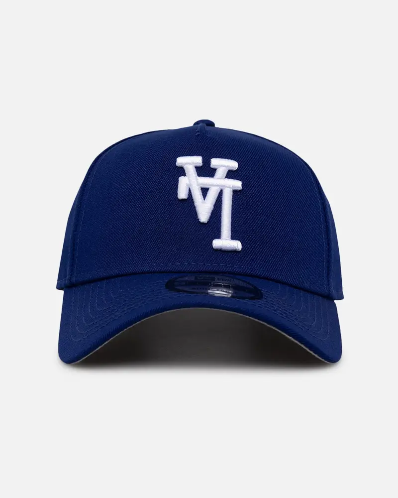 New Era Los Angeles Dodgers 'Upside Down La Logo' 9Forty A-Frame Snapback Dark Royal 1