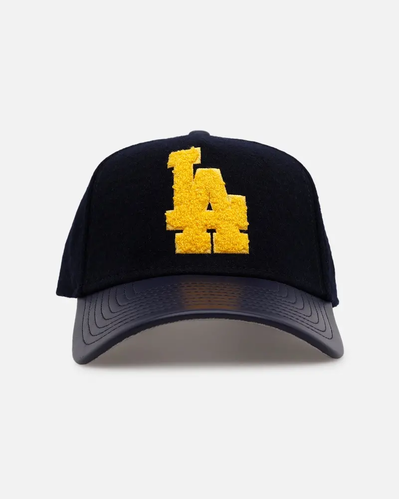 New Era Los Angeles Dodgers 'Varsity' 9Forty A-Frame Strapback Navy 1