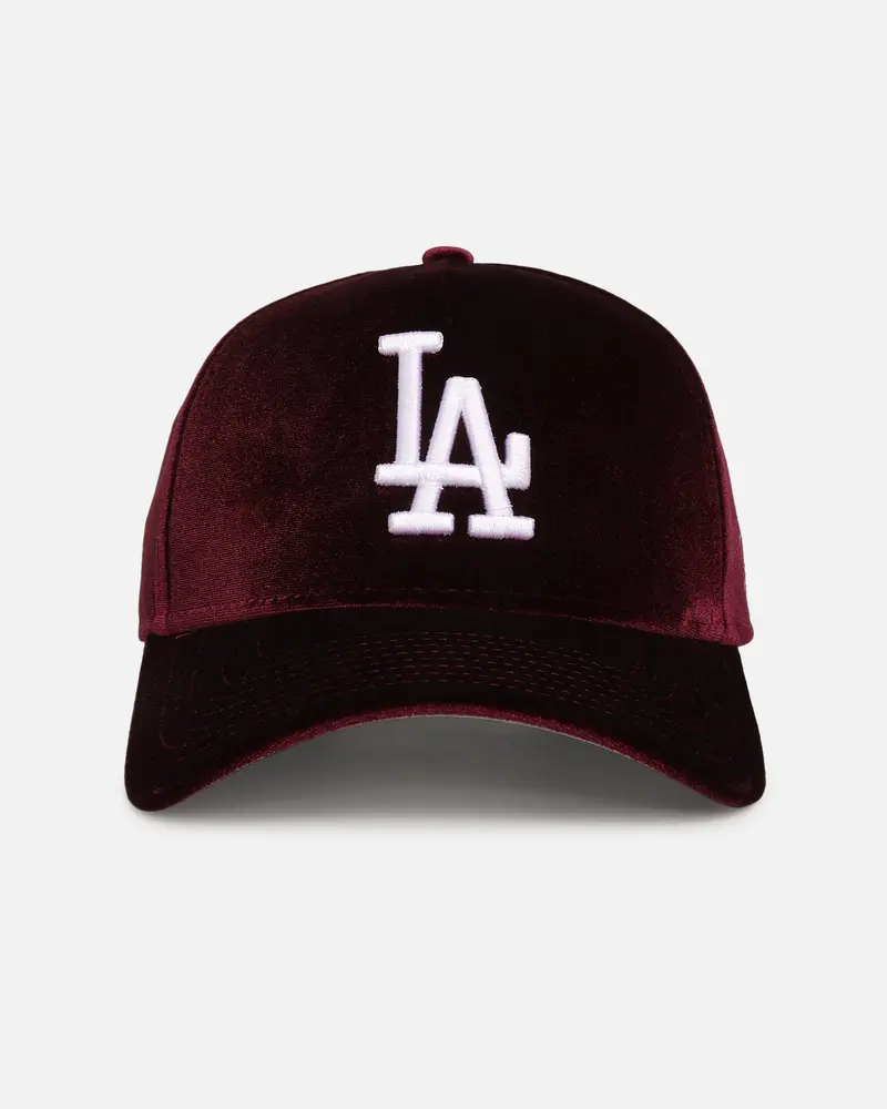 New Era Los Angeles Dodgers 'Velvet Dreams' 9Forty A-Frame Snapback Maroon/Grey 1