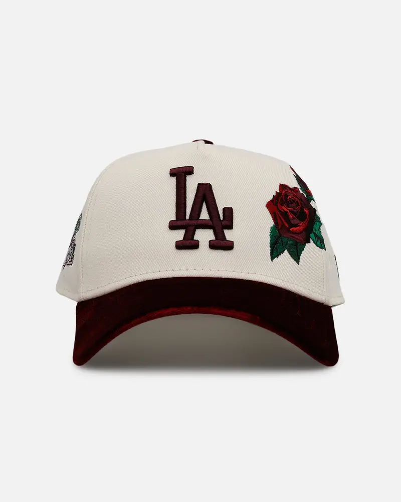 New Era Los Angeles Dodgers 'Velvet Roses' 9Forty A-Frame Snapback Chrome 1