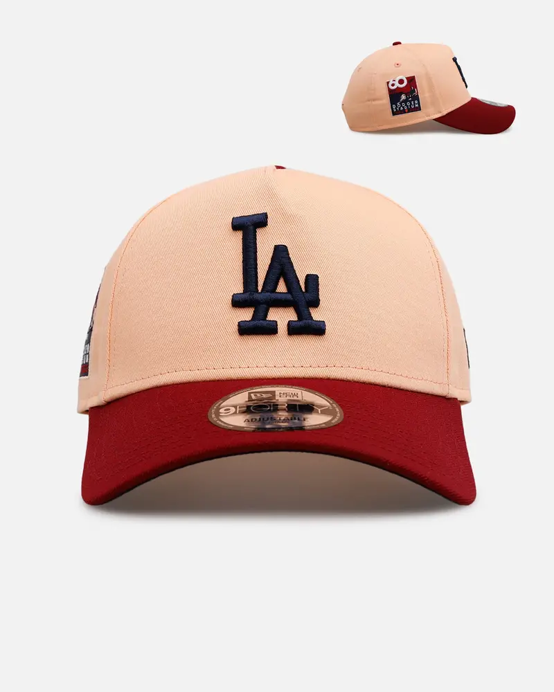 New Era Los Angeles Dodgers 'Volcano' 9Forty A-Frame Snapback Peach 1