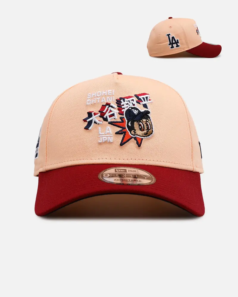 New Era Los Angeles Dodgers 'Volcano' Ohtani 9Forty A-Frame Snapback Peach 1