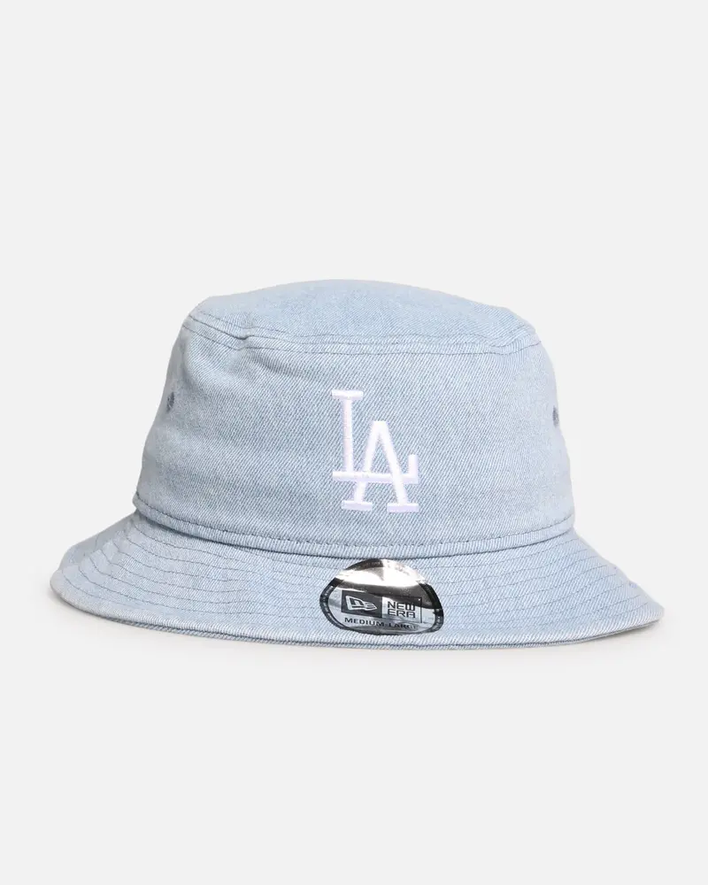 New Era Los Angeles Dodgers 'Washed Denim' Bucket Hat Blue Washed Denim 1