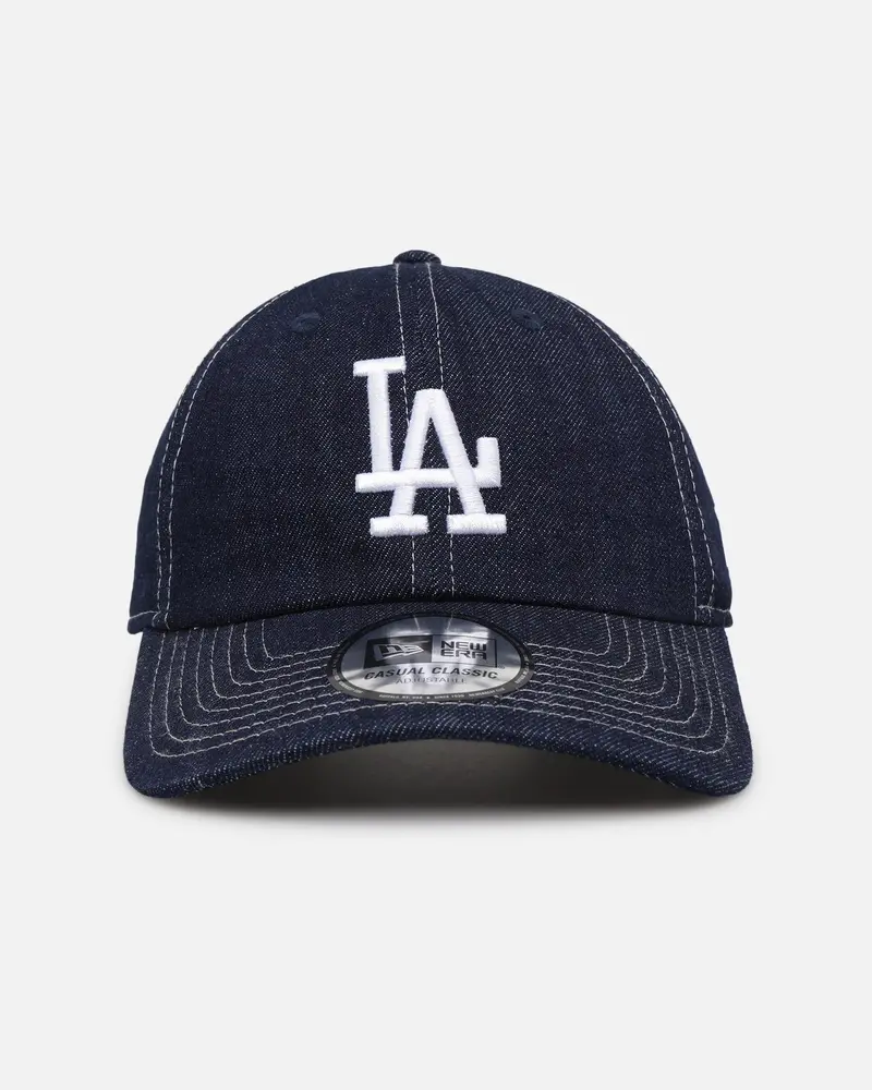 New Era Los Angeles Dodgers Washed Denim Casual Classic Strapback Blue Washed Denim 1