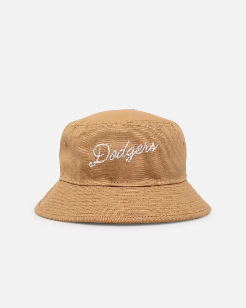New Era Los Angeles Dodgers 'Wheat Duck Canvas' Bucket Hat Wheat 1