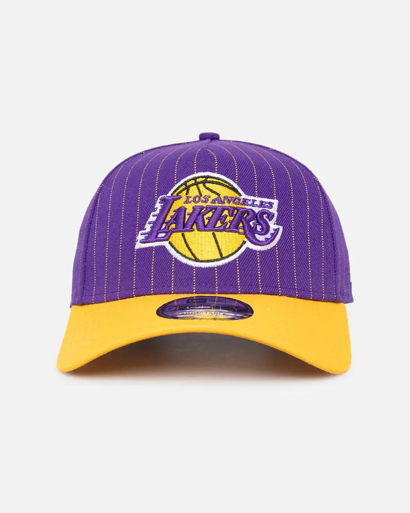 New Era Los Angeles Lakers '2-Tone Pinstripe' 9Forty A-Frame Snapback Pinstripe 1