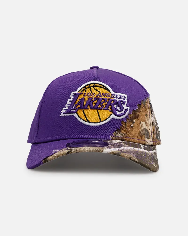 New Era Los Angeles Lakers 'Camo Tear Away' 9Forty A-Frame Snapback Camo/Official Team Color 1