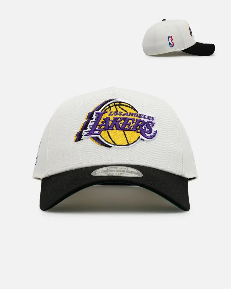 New Era Los Angeles Lakers 'Cascade' 9Forty A-Frame Snapback Chrome/Black 1