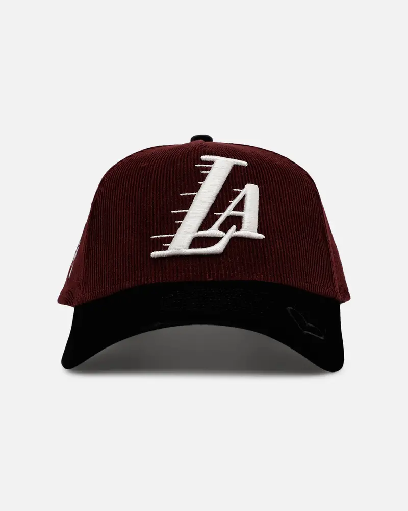 New Era Los Angeles Lakers 'Certified Lover 2.0' 9Forty A-Frame Snapback Maroon 1