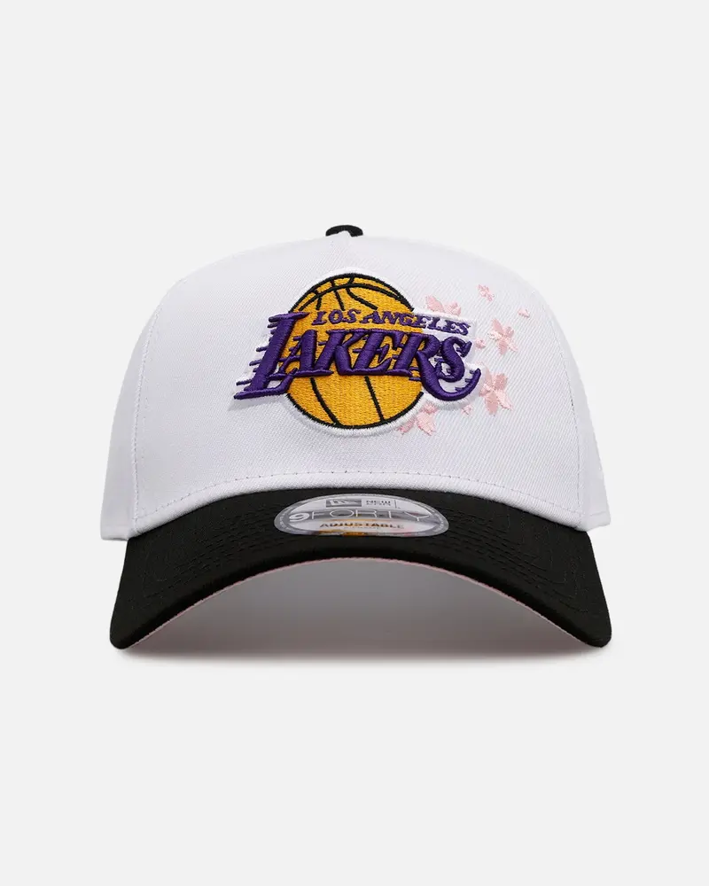 New Era Los Angeles Lakers 'Cherry Blossoms' 9Forty A-Frame Snapback Official Team Color 1