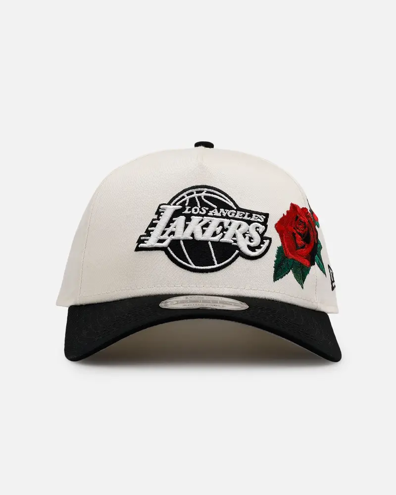 New Era Los Angeles Lakers 'Chrome Black Roses' 9Forty A-Frame Snapback Chrome/Black 1
