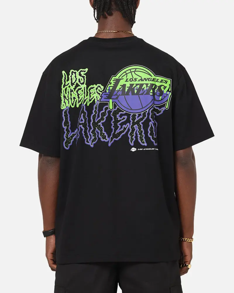 New Era Los Angeles Lakers Drip T-Shirt Black 1