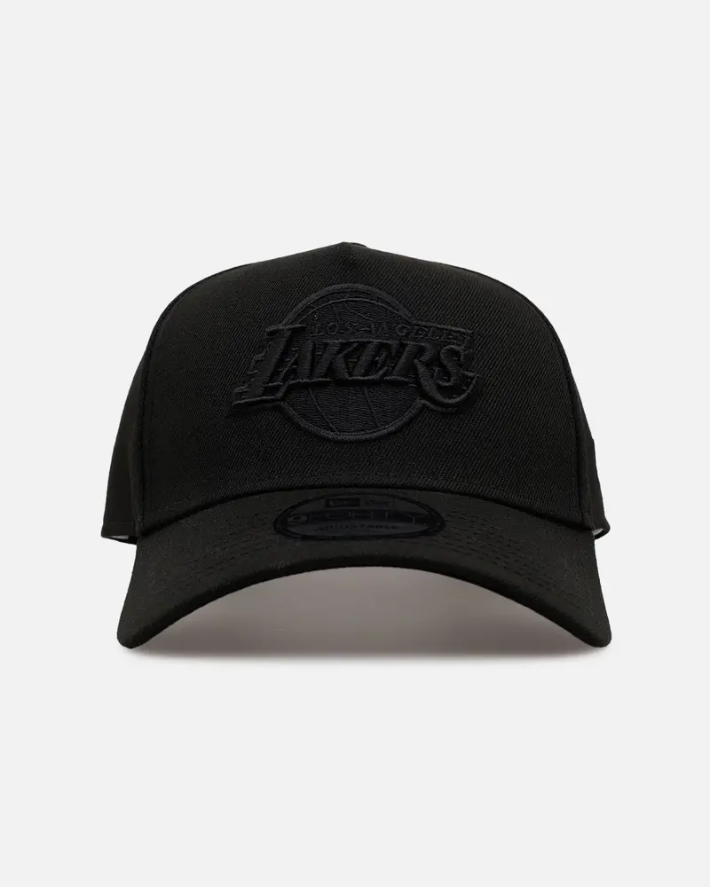 New Era Los Angeles Lakers 'Easy Black' 9Forty A-Frame Snapback Black/Black 1