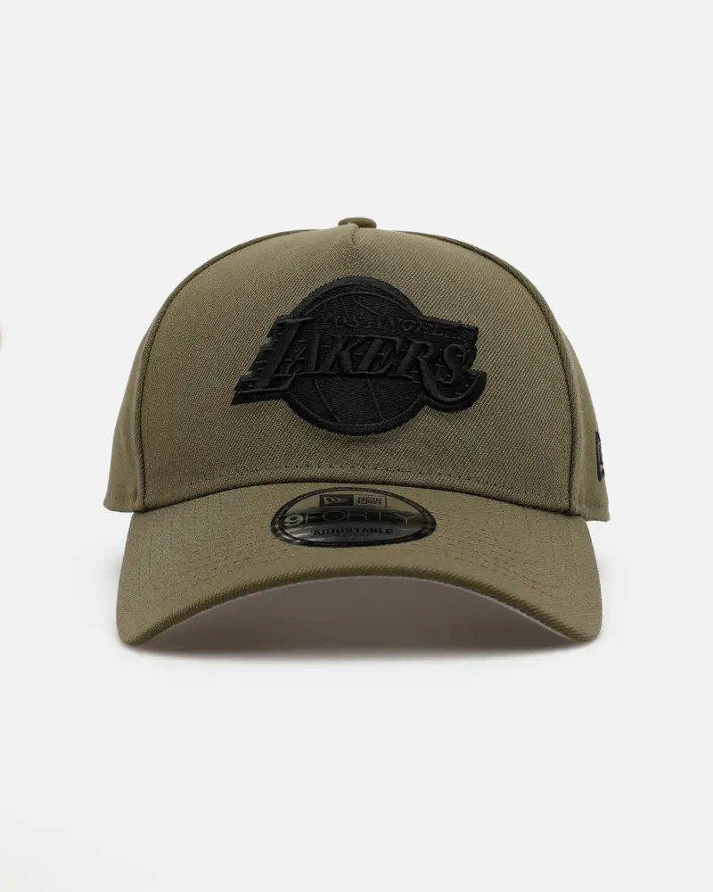 New Era Los Angeles Lakers 'Easy Olive' 9Forty A-Frame Snapback Olive 1