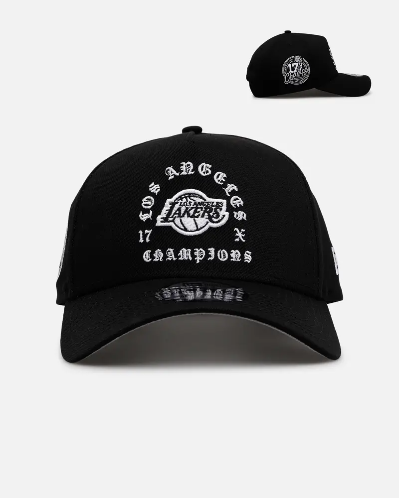 New Era Los Angeles Lakers 'Gothic Arch 2.0' 9Forty A-Frame Snapback Black/White 1