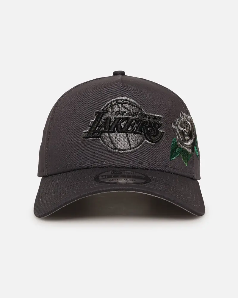 New Era Los Angeles Lakers 'Gray Tonal Roses' 9Forty A-Frame Snapback Gray 1
