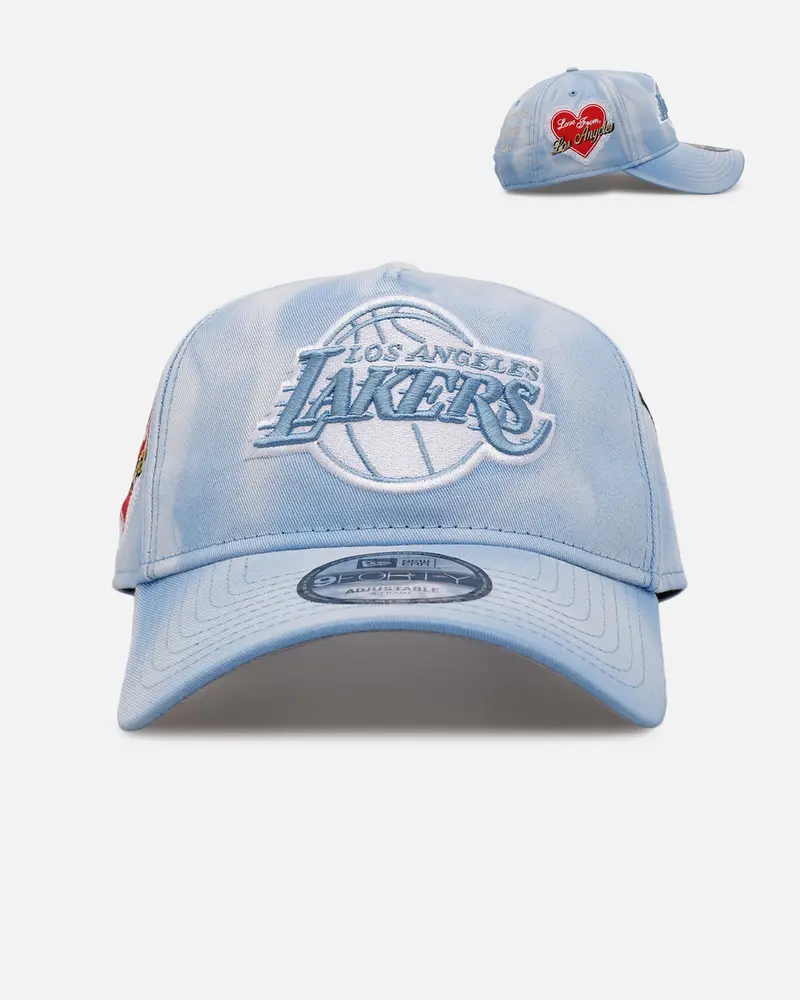 New Era Los Angeles Lakers 'Hopeless Romantic' 9Forty A-Frame Snapback Sky Blue 1