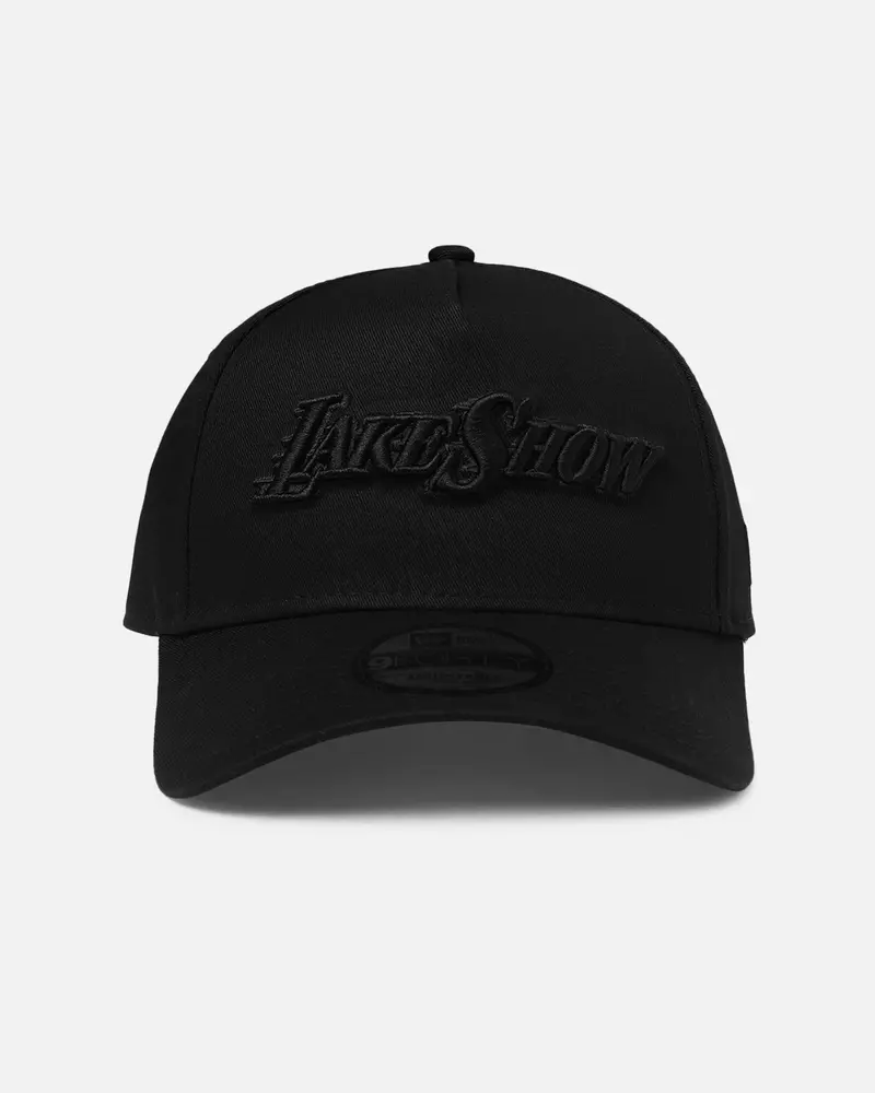 New Era Los Angeles Lakers 'Nba Black On Black' 9Forty A-Frame Snapback Black 1
