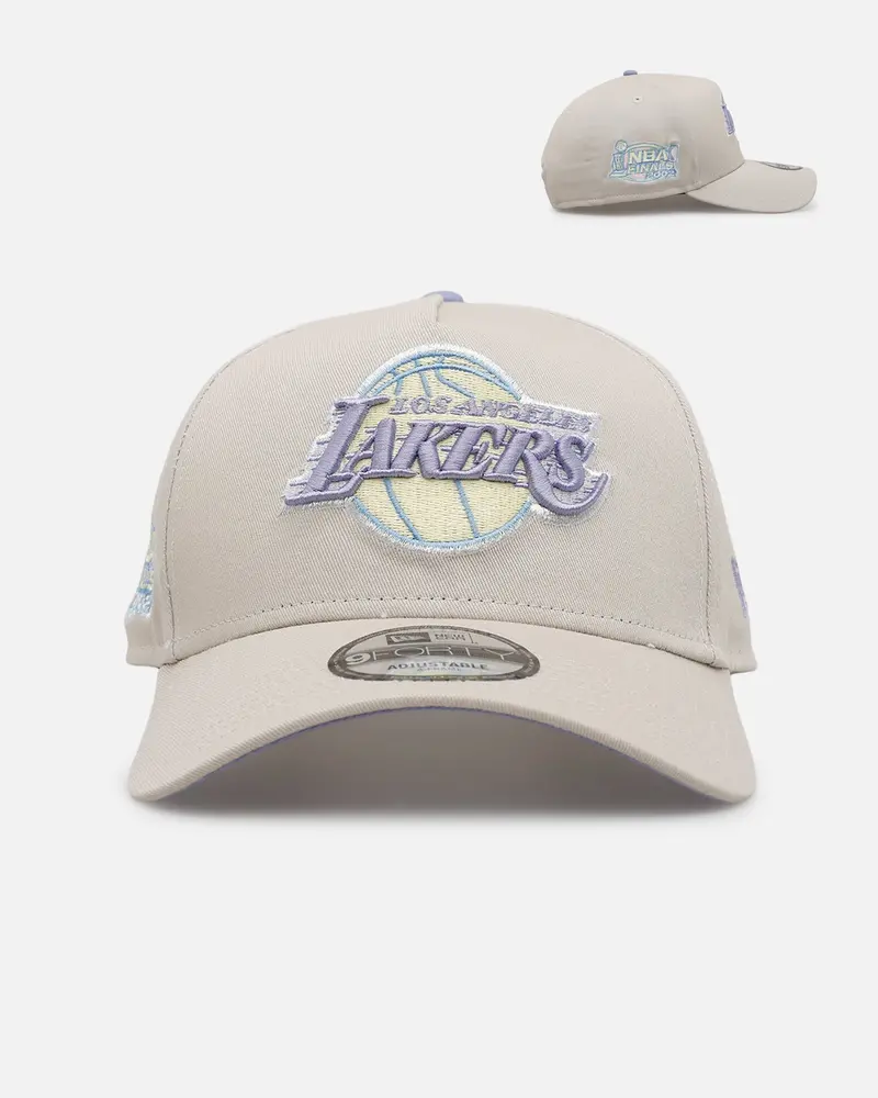 New Era Los Angeles Lakers 'Pastel 2.0' 9Forty A-Frame Snapback Stone 1