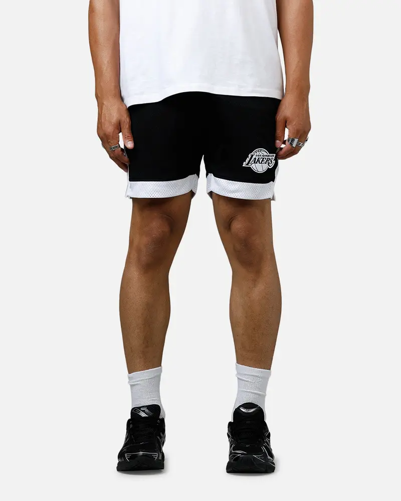 New Era Los Angeles Lakers Sport Class Shorts Black/White 1