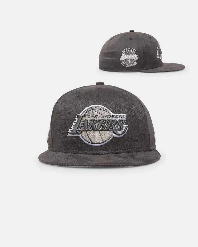 New Era Los Angeles Lakers 'Suedes Of Grey' 59Fifty Fitted Grey 1