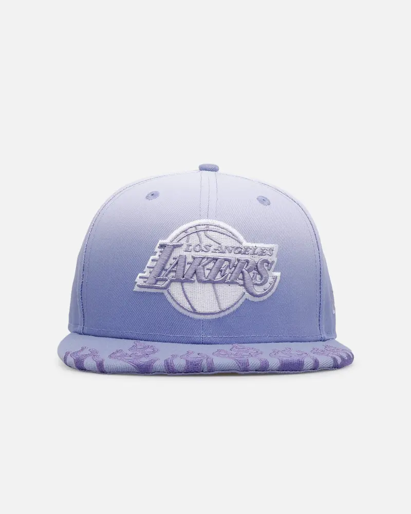 New Era Los Angeles Lakers 'Sundye Flames' 59Fifty Fitted Lavender 1
